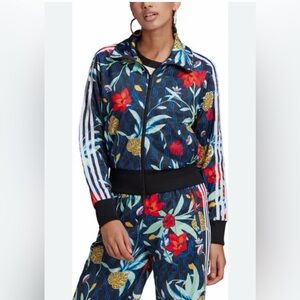 Adidas Originals x HER Studio London Track Jacket Size Small Tropical Leopard